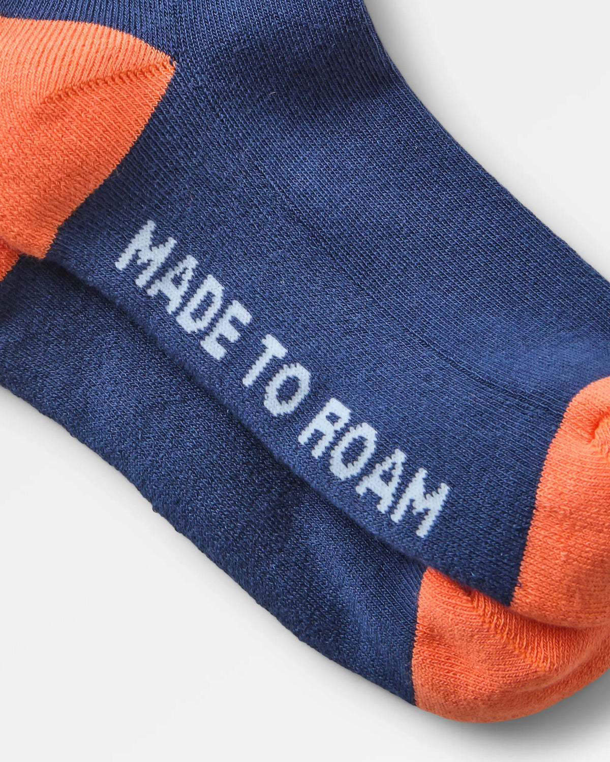Classic Midweight Crew Socks - Rich Navy - Flatlay