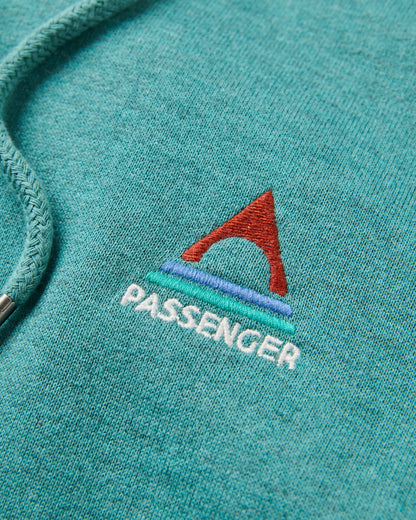 Vita Hoodie - Ocean Teal Marl - Flatlay