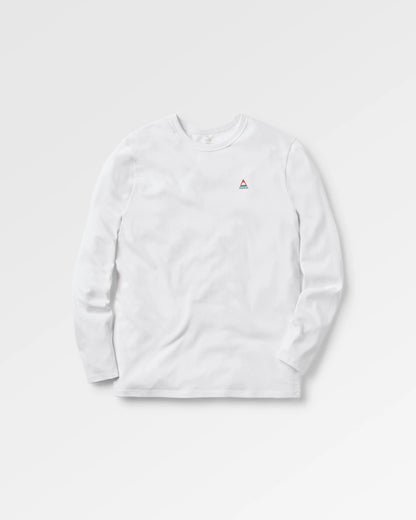 Classic Logo LS T-Shirt - White - Flatlay