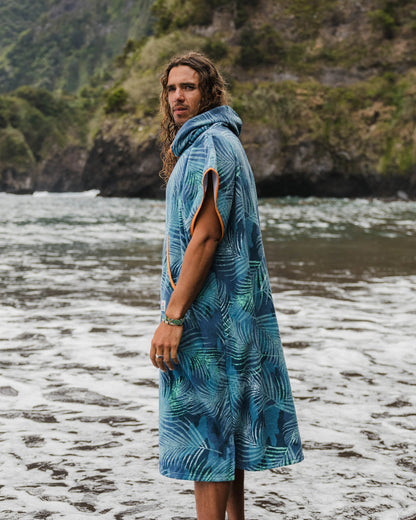 Tulum Towel Poncho - Palm Camo Moonlight - Lifestyle - Male