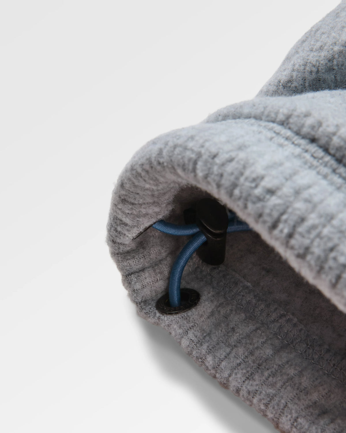Forestscape Grid Fleece Hoodie - Grey Marl - Flatlay
