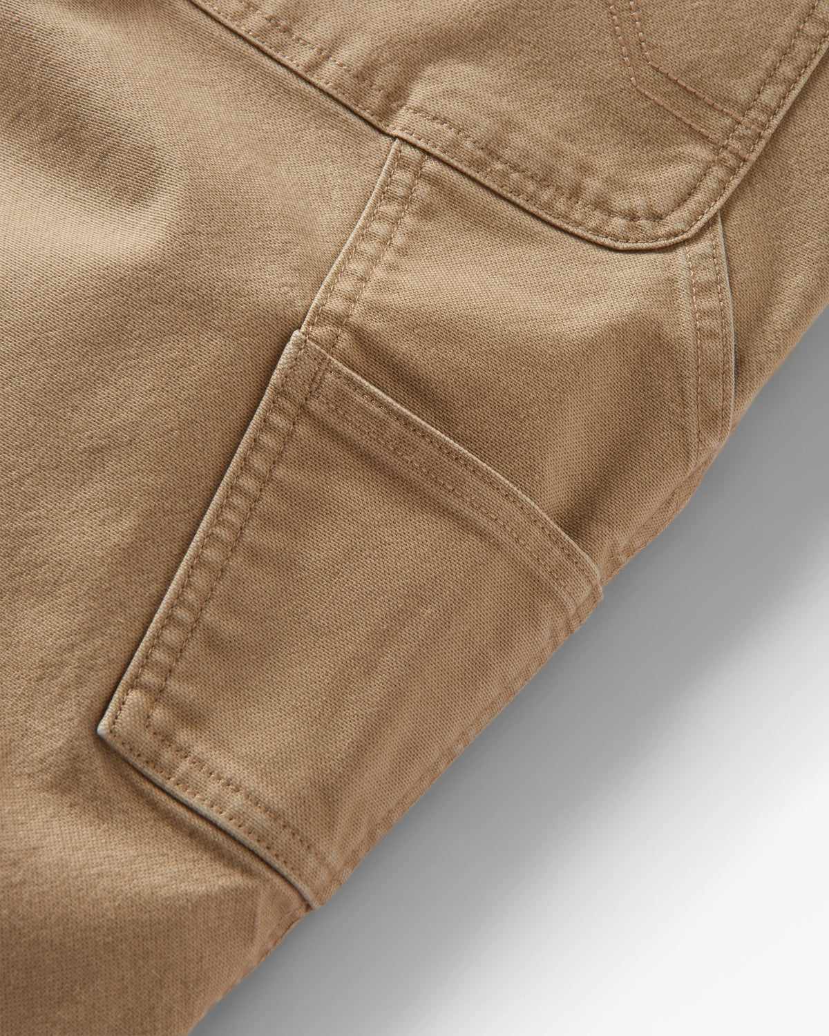 Vantage Cotton Canvas Trouser - Biscuit - Flatlay