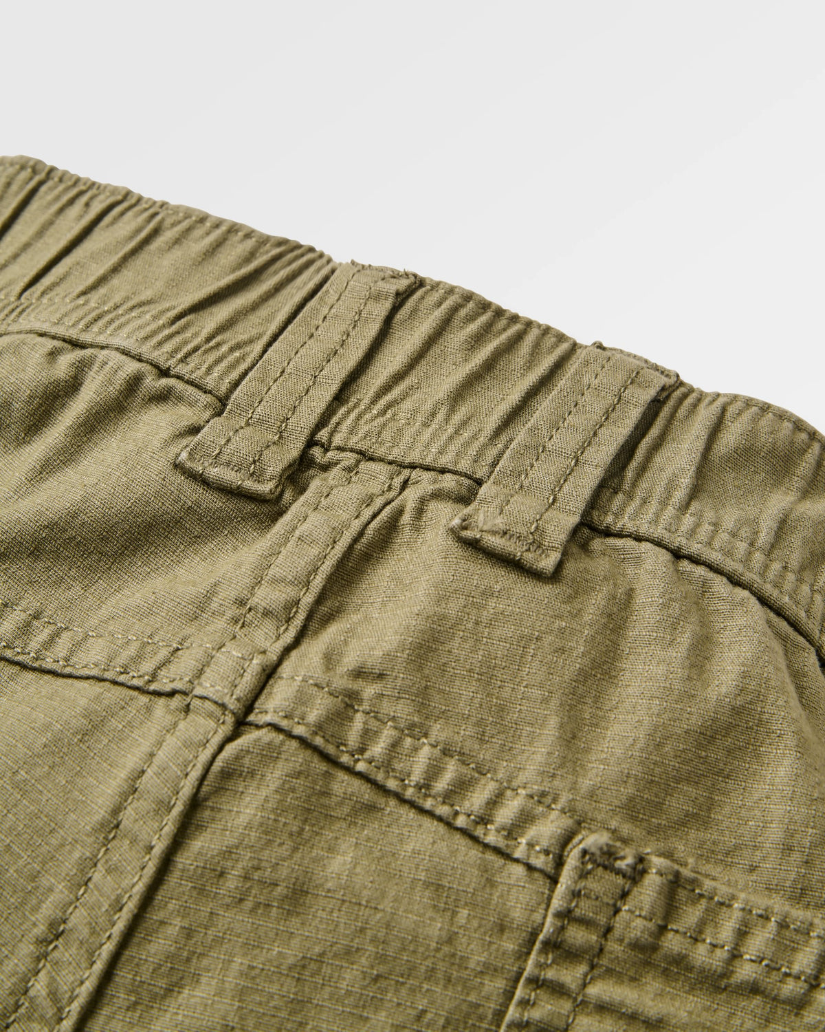 Kimmer Ripstop Cotton Trouser - Dusty Olive - Flatlay