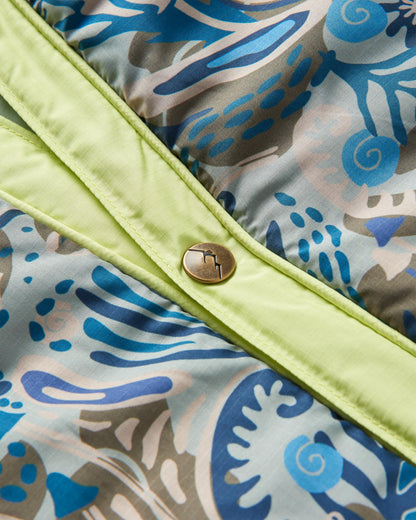 Van Ripstop Blanket - Abstract Seaweed Pistachio - Flatlay