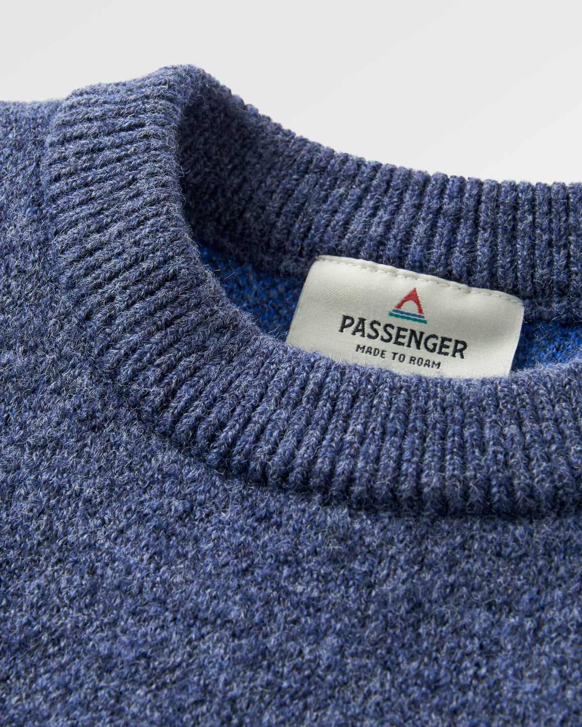 Scenic Knitted Jumper - Scenic Azure Blue - Flatlay