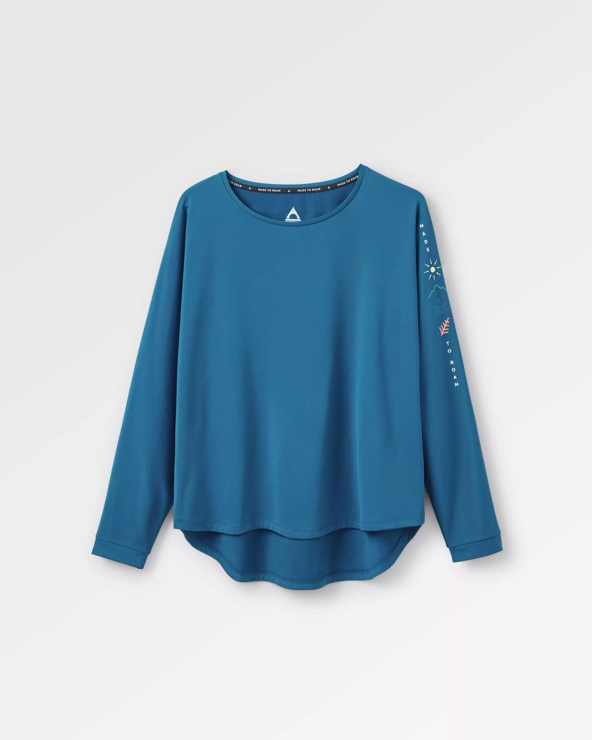 Hatha Active Top - Corsair Blue - Flatlay