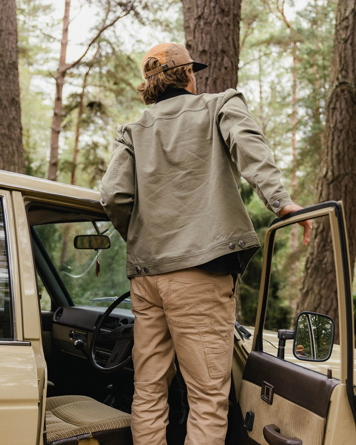 Vantage Lined Cotton Canvas Jacket - Dusty Olive - Lifestyle