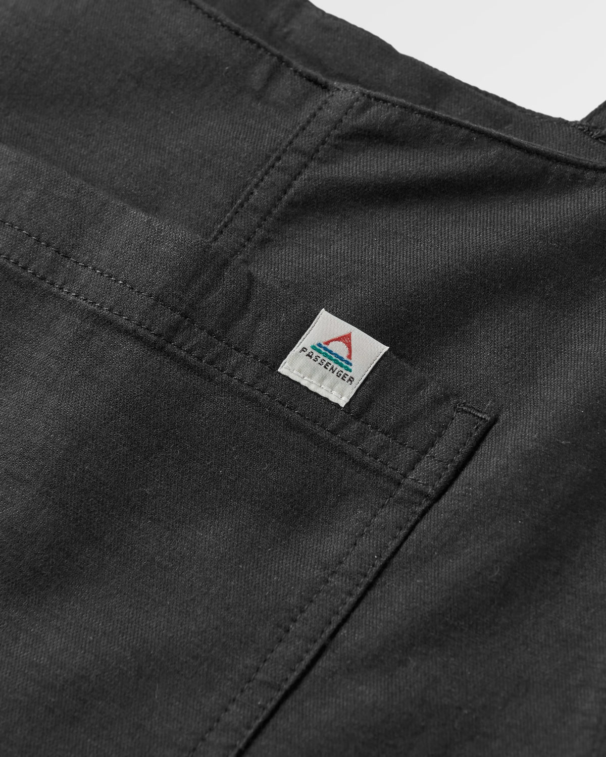 Meadows Cotton Dungarees - Black - Flatlay