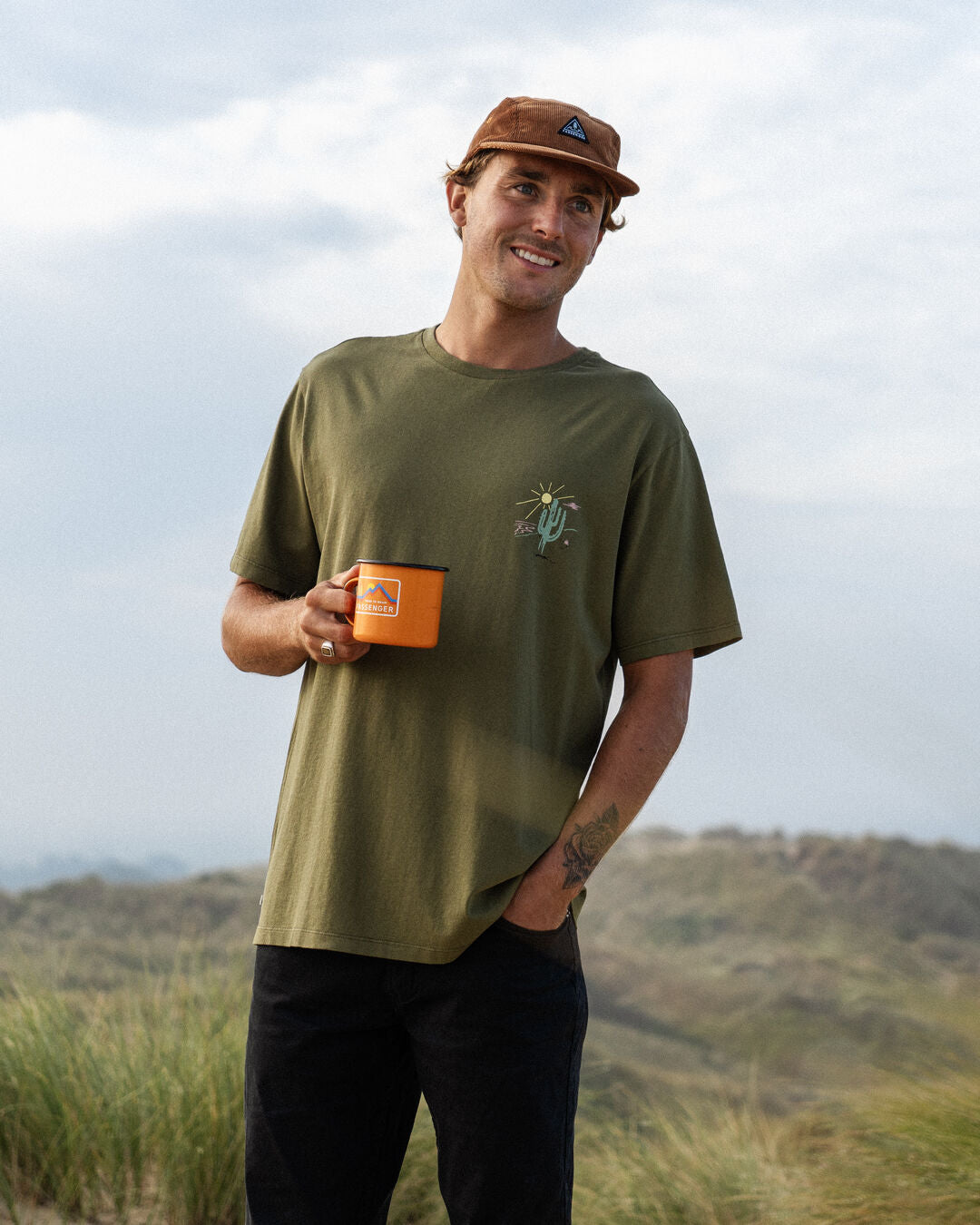 Tizana T-Shirt - Khaki - Lifestyle