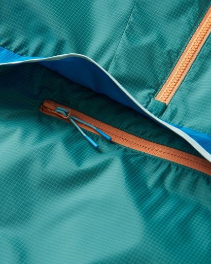 Gusto Windshell Anorak - Deep Sea - Flatlay