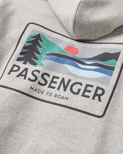 Roamer Hoodie - Grey Marl - Flatlay
