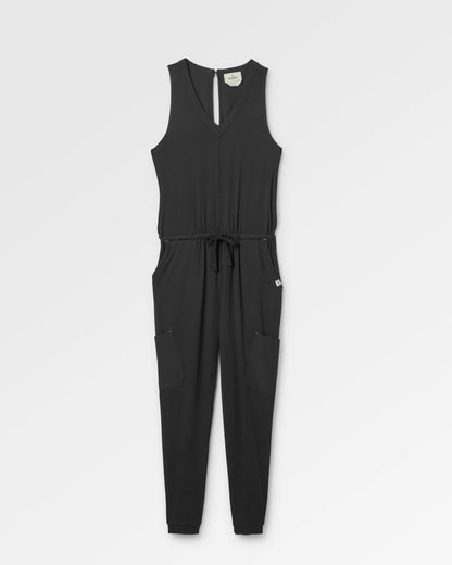 Aria Jumpsuit - Black - Flatlay