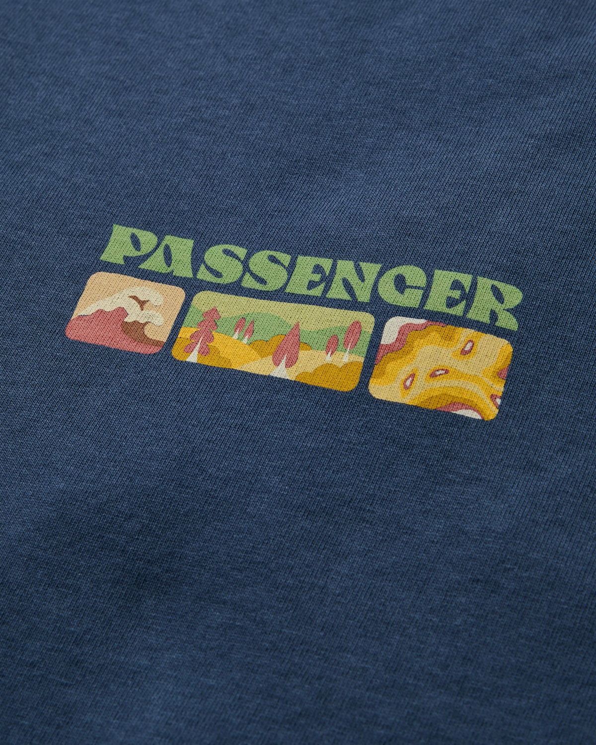 Patches LS T-Shirt - Rich Navy - Flatlay