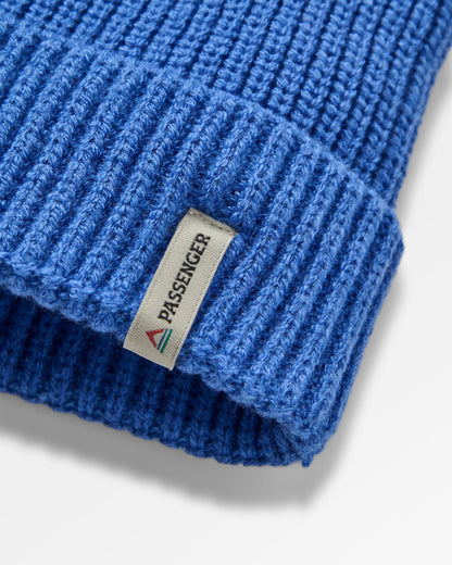 Compass Beanie - Electric Blue - Flatlay