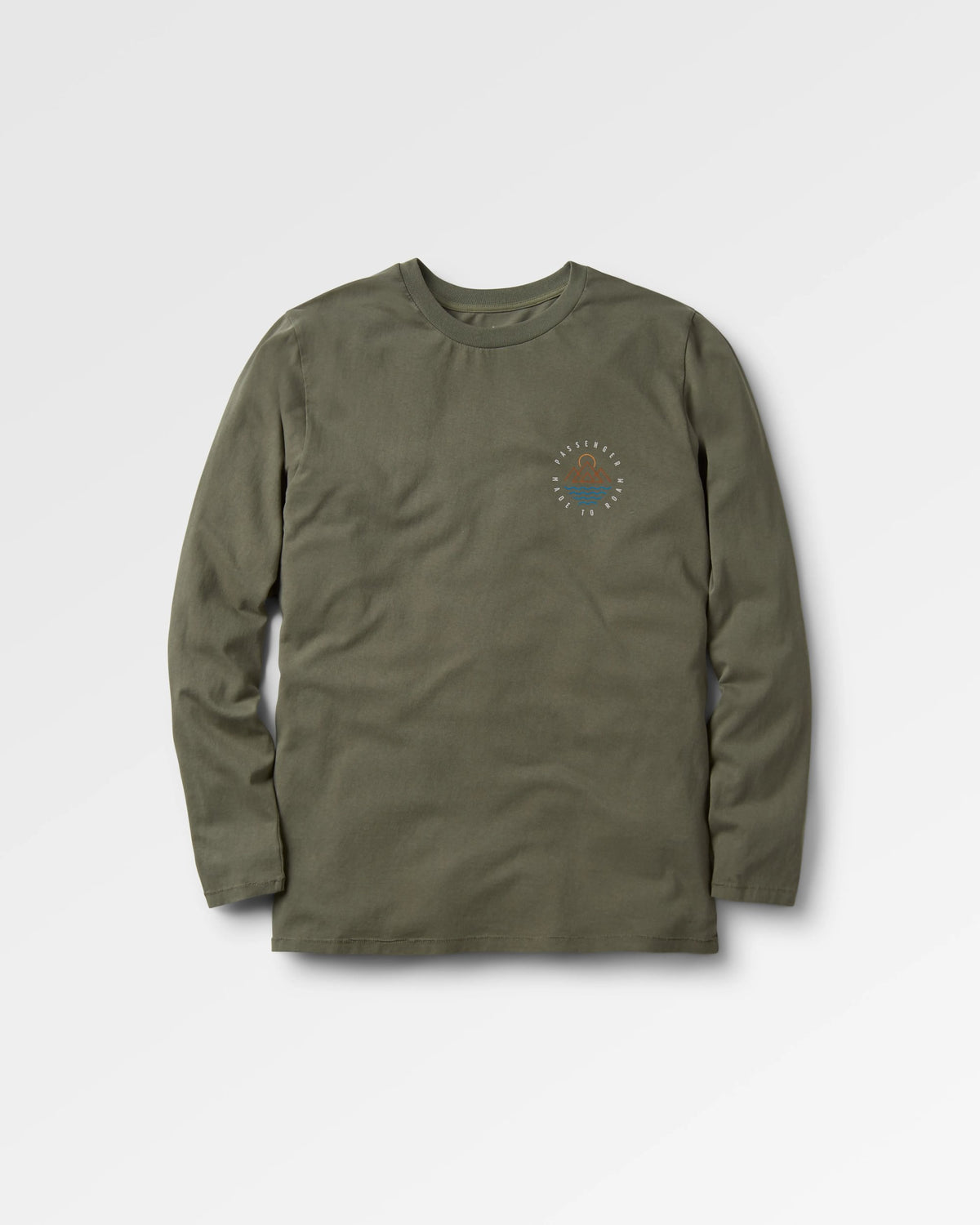 Escapism LS T-Shirt - Dusty Olive - Flatlay