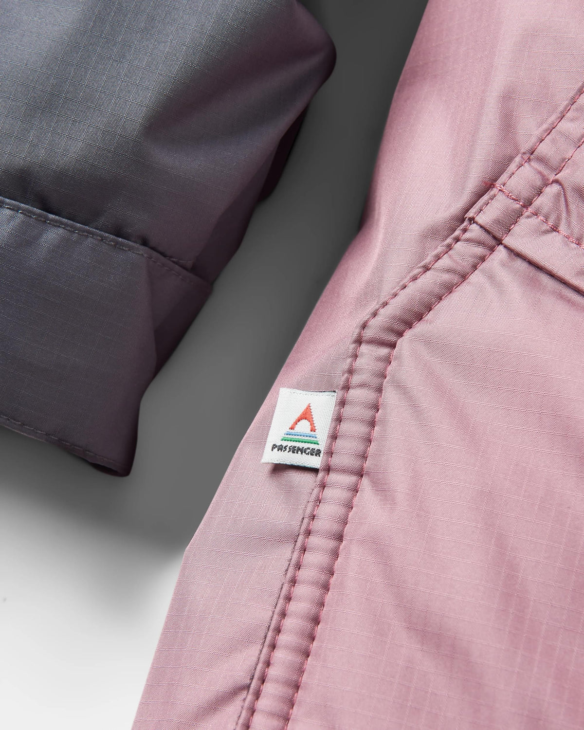 Waves Sherpa Lined Changing Robe - Grape / Charcoal - Flatlay