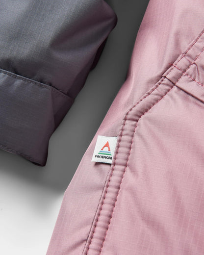 Waves Sherpa Lined Changing Robe - Grape / Charcoal - Flatlay