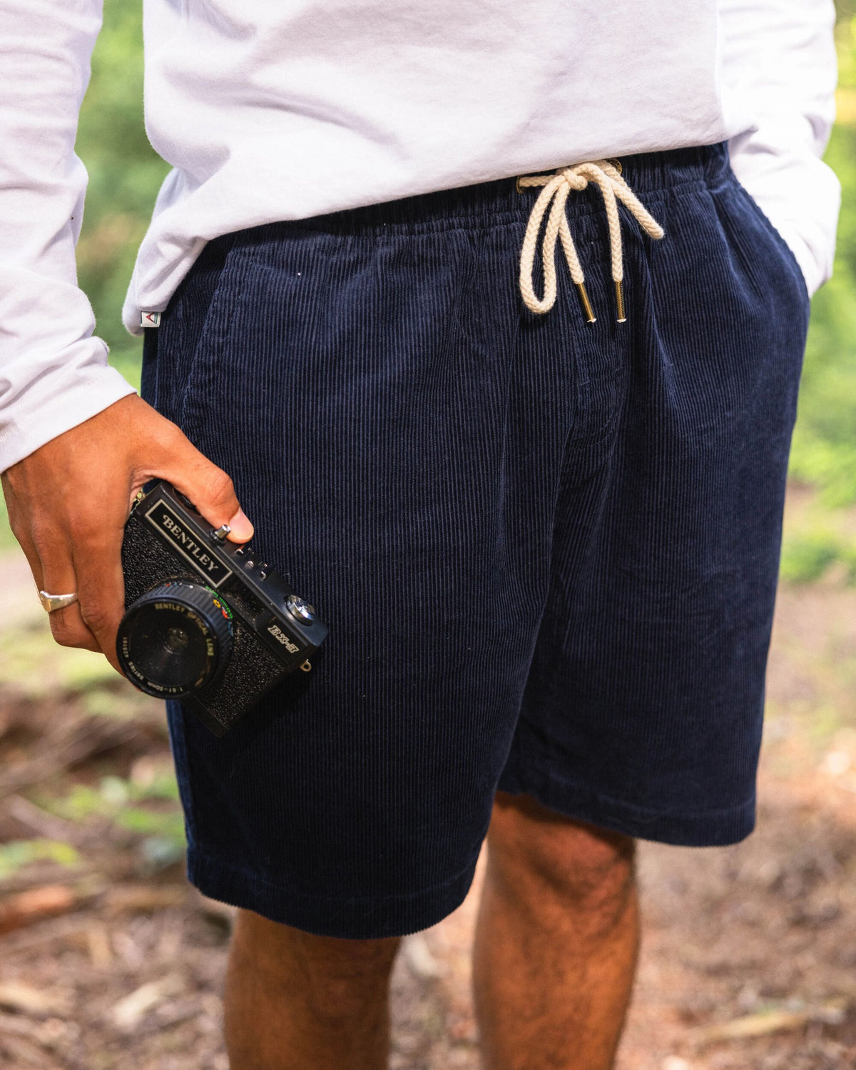 Drifter Corduroy Short - Rich Navy - Lifestyle