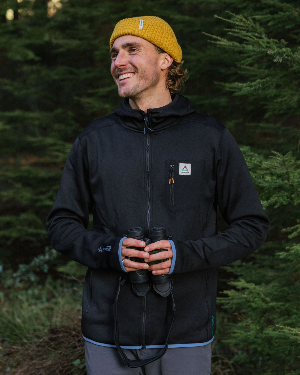 Solitude Polartec® Fleece Hoodie - Black - Lifestyle