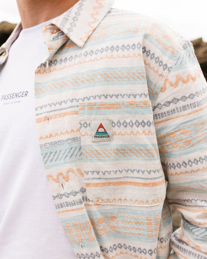 Amboro Shirt - Patchwork Stripe Birch - Lifestyle