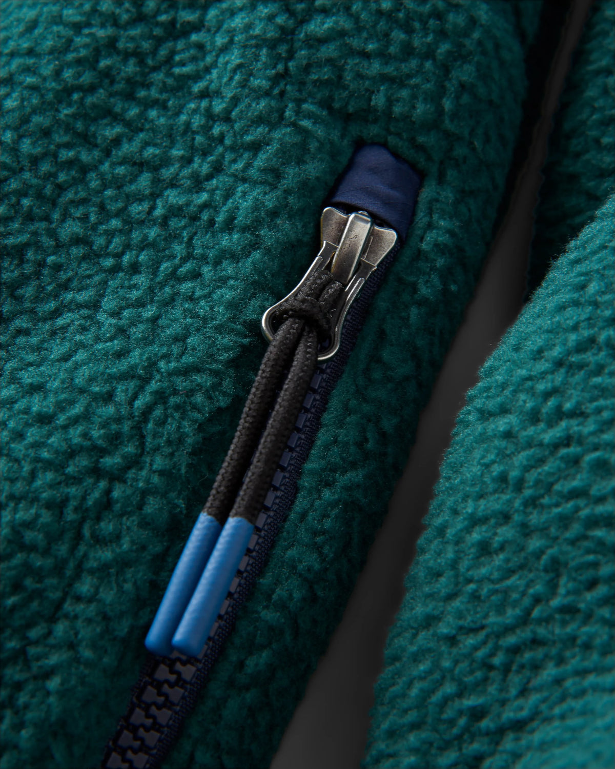 Ventura 1/2 Zip Sherpa Fleece - Rain Forest - Flatlay