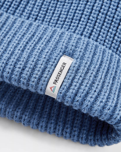 Compass Beanie - Moonlight Blue - Flatlay