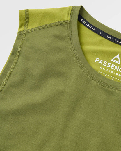 Solstice Drirelease® Active Vest - Clover/Tea Green - Flatlay
