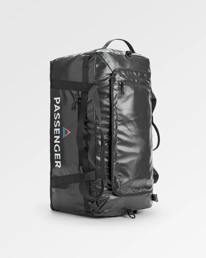 Roamer 80L Duffel Bag - Phantom Black - Flatlay