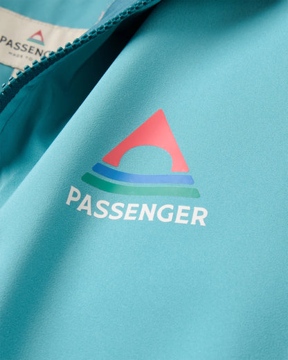 Riptide Packable Changing Robe - Mediterranean/ Ocean Teal - Flatlay