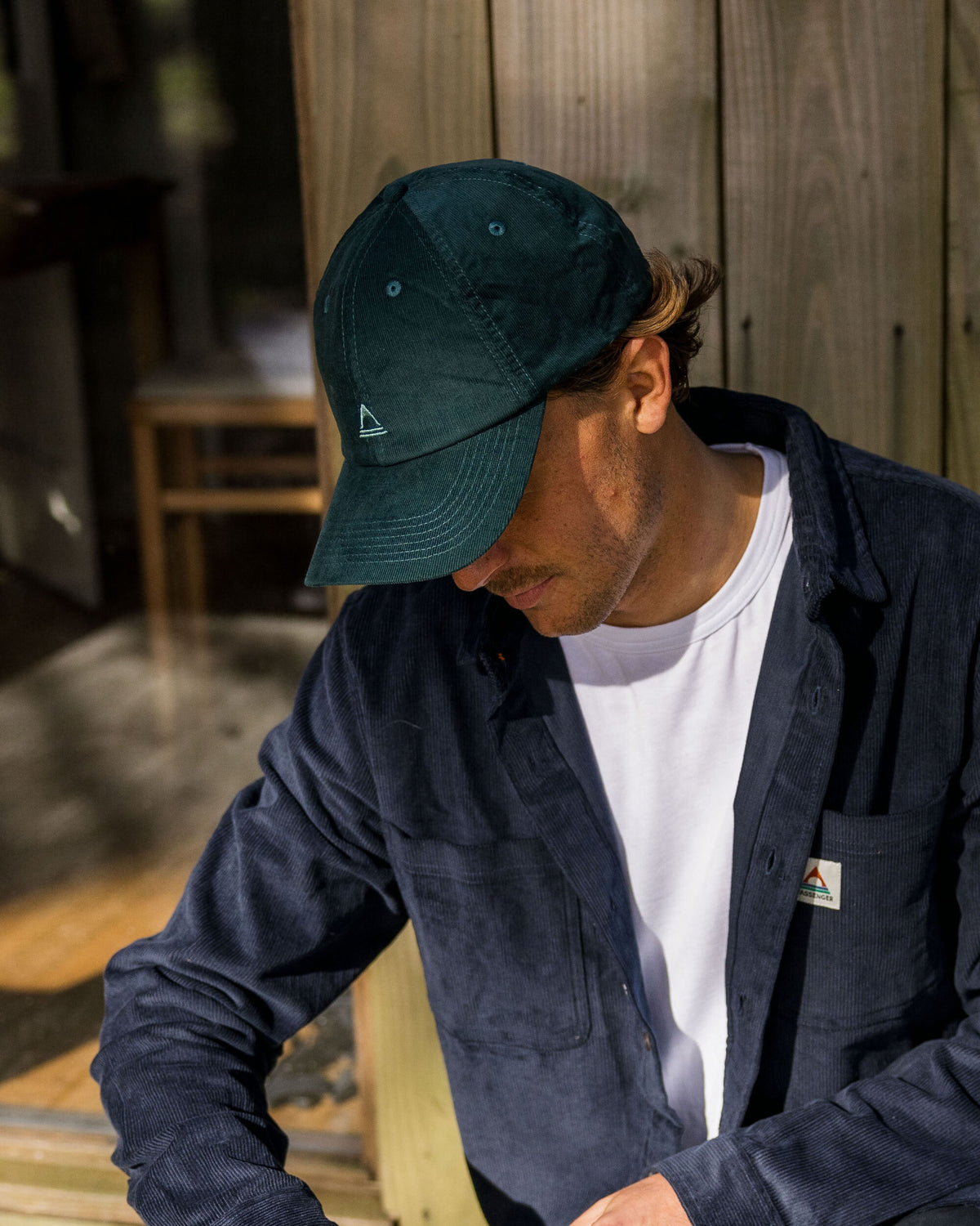 Fade Cord 6 Panel Cap - Deep Ocean - Lifestyle - Male