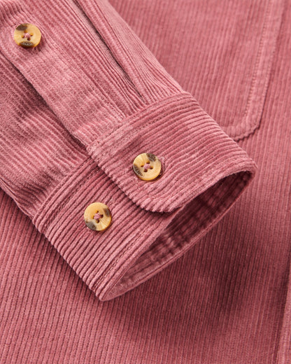 Backcountry Cord Shirt - Crushed Berry - Flatlay