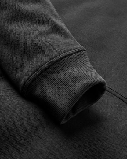 Escapism Regular Fit Hoodie - Black - Flatlay