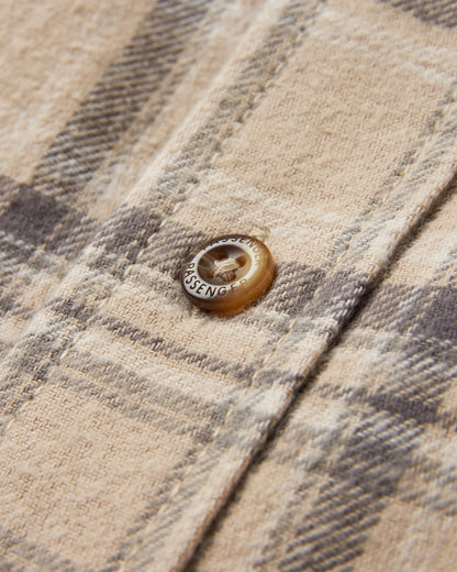 Backcountry Check Shirt - Oatmeal Check - Flatlay