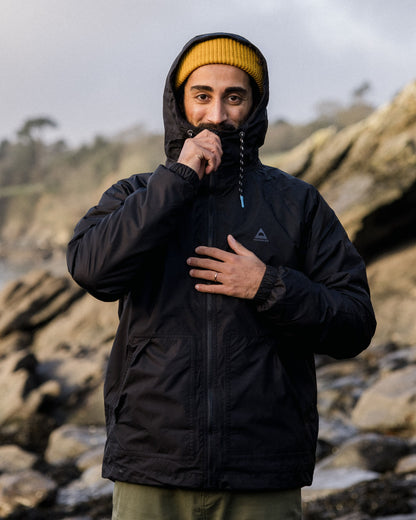 Tallows Water Resistant Jacket - True Black - Lifestyle