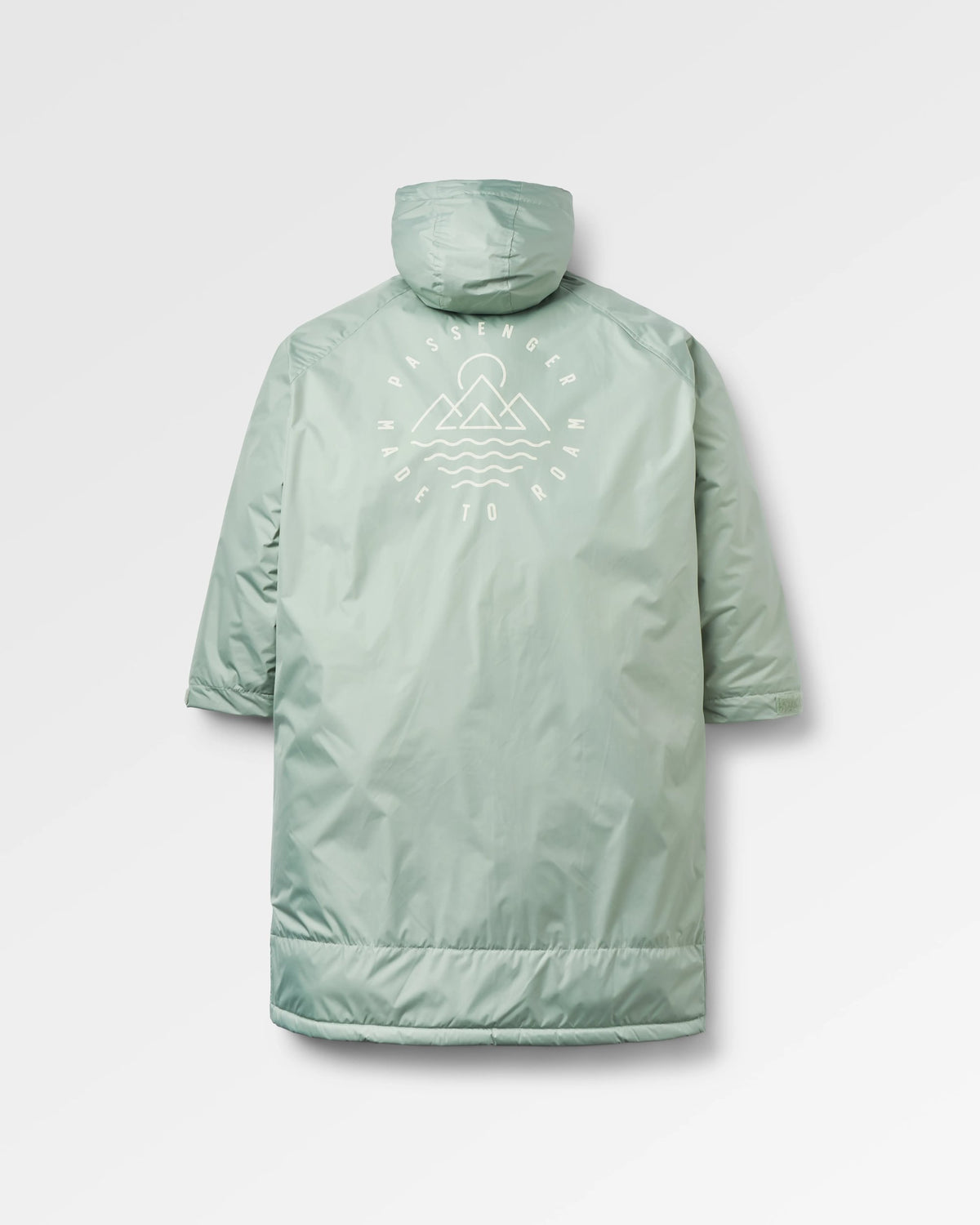 Escapism Sherpa Lined Changing Robe - Pistachio - Flatlay