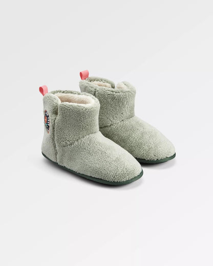 Hideaway Hut Slipper - Pistachio - Flatlay