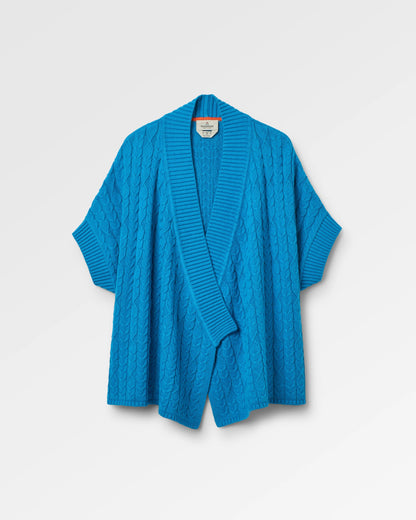 Homely Knitted Cardigan - Bluejay - Flatlay