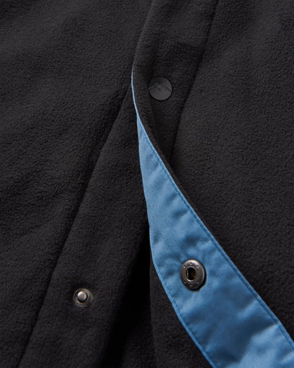 Maple Polar Fleece Shirt - Black - Flatlay