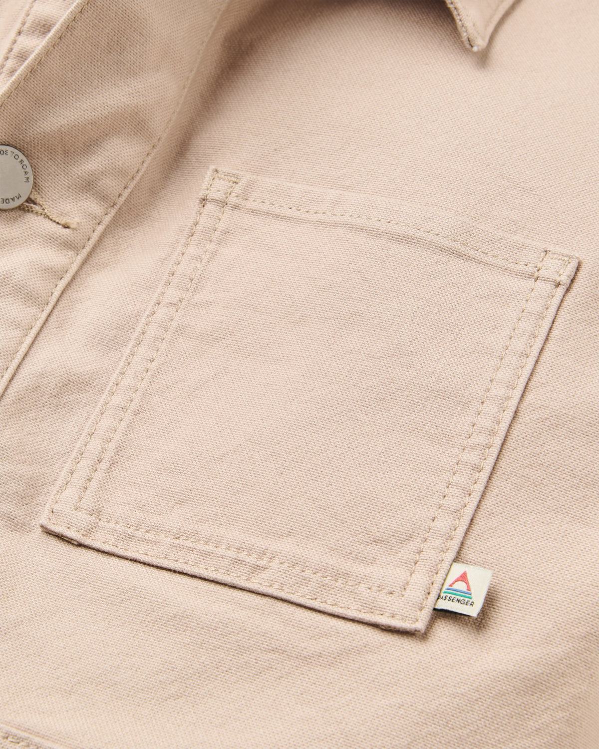 Vantage Cotton Canvas Jacket - Simply Taupe - Flatlay