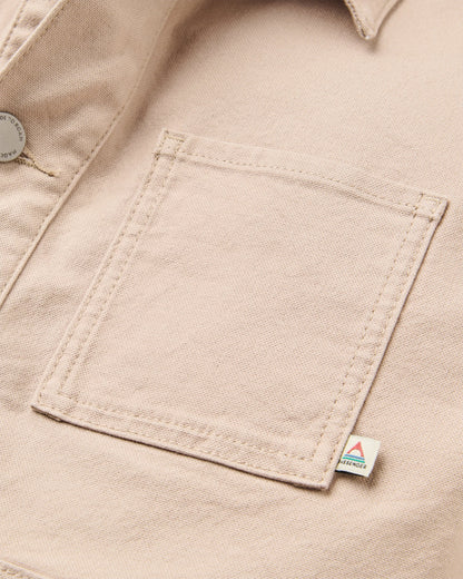 Vantage Cotton Canvas Jacket - Simply Taupe - Flatlay