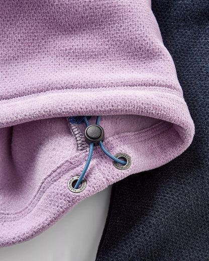 Women's Snowdrop Polartec® Fleece - Lilac/ Deep Navy - Flatlay