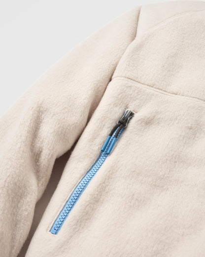 North Coast Vista Full Zip Sherpa Fleece - Oatmeal - Flatlay