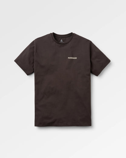 Cutout Cotton T-Shirt - Espresso - Flatlay