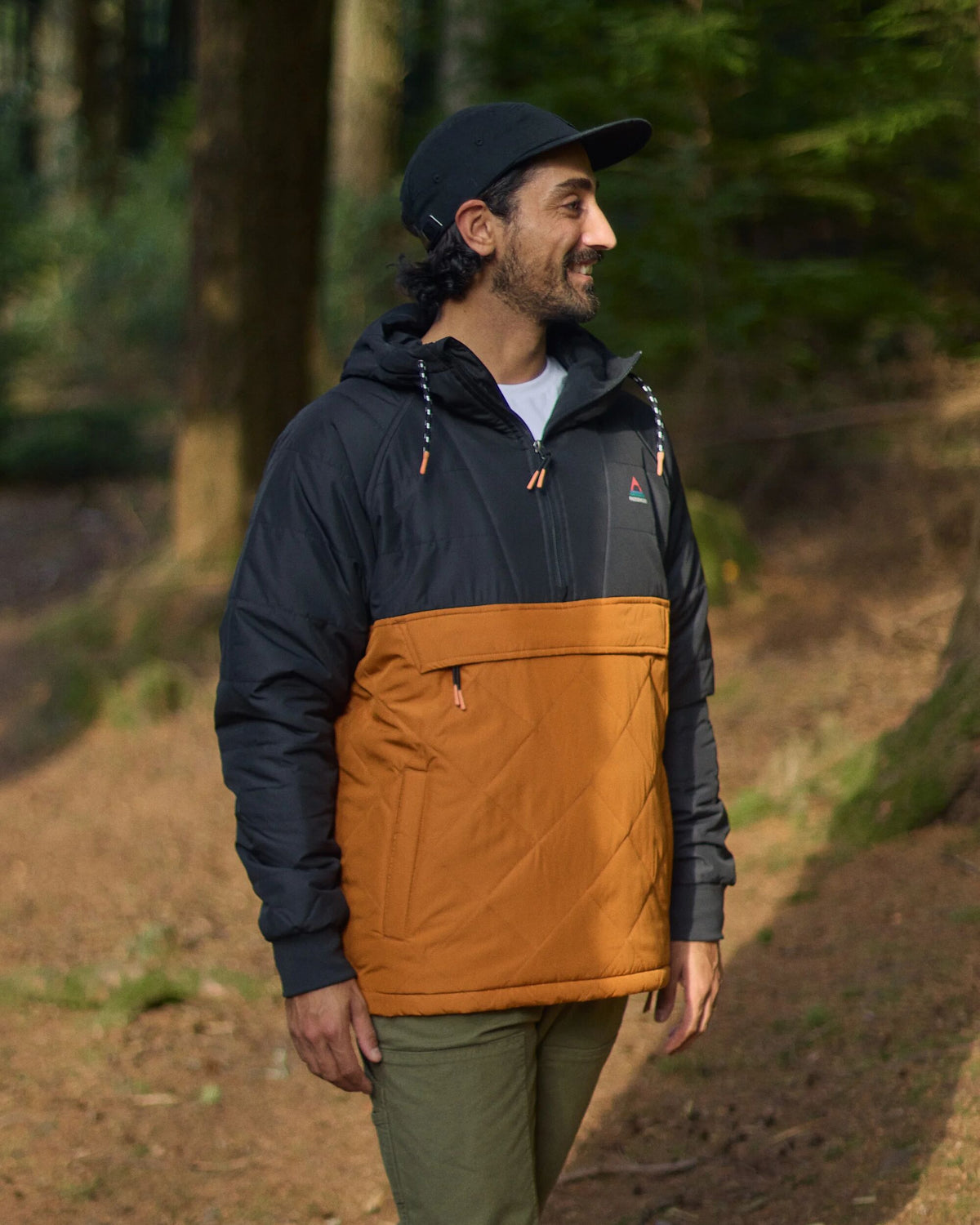 Oceanic Insulated Anorak - Black/Retro Orange - Lifestyle