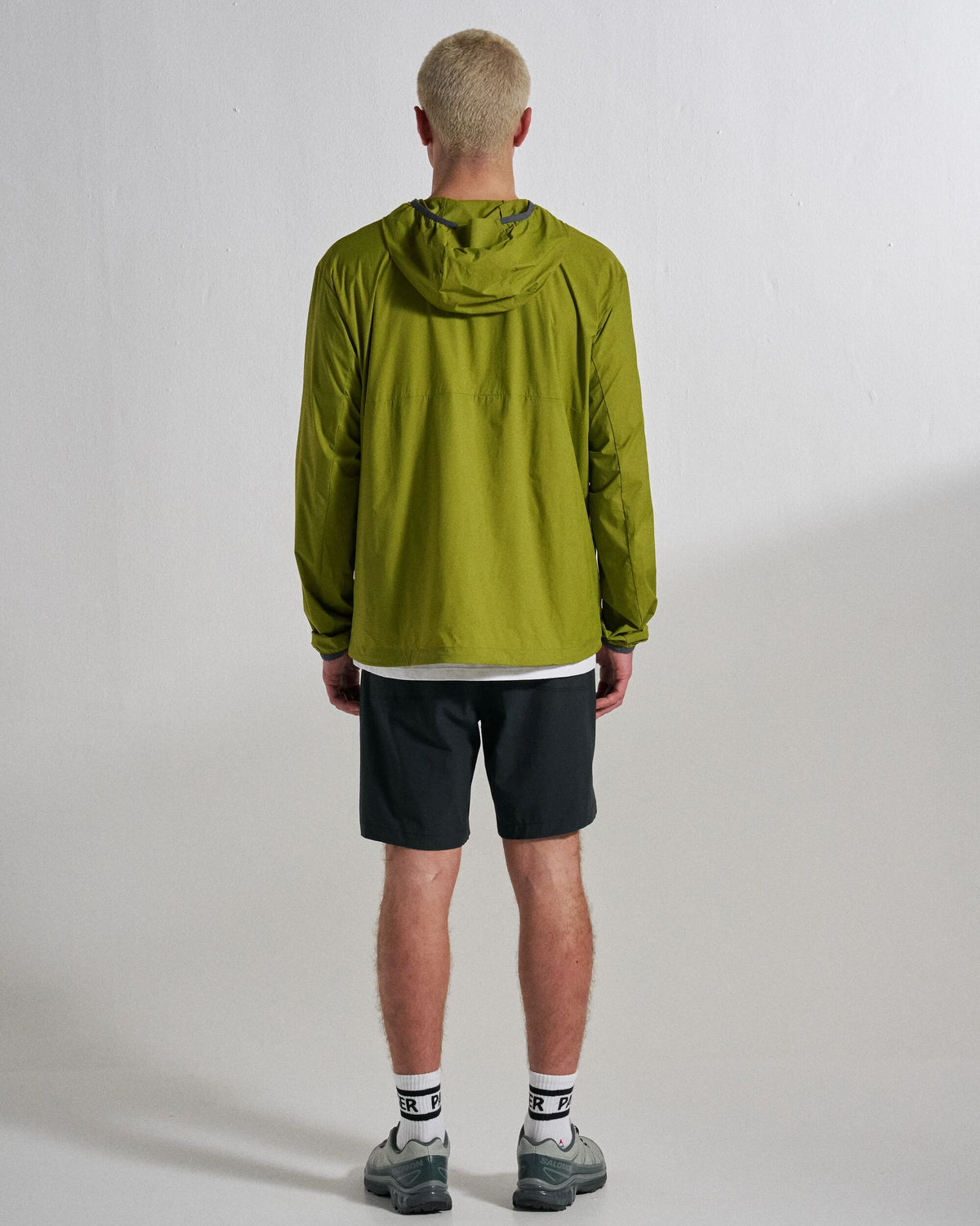 Gusto Windshell Anorak - Tea Green - Studio Model