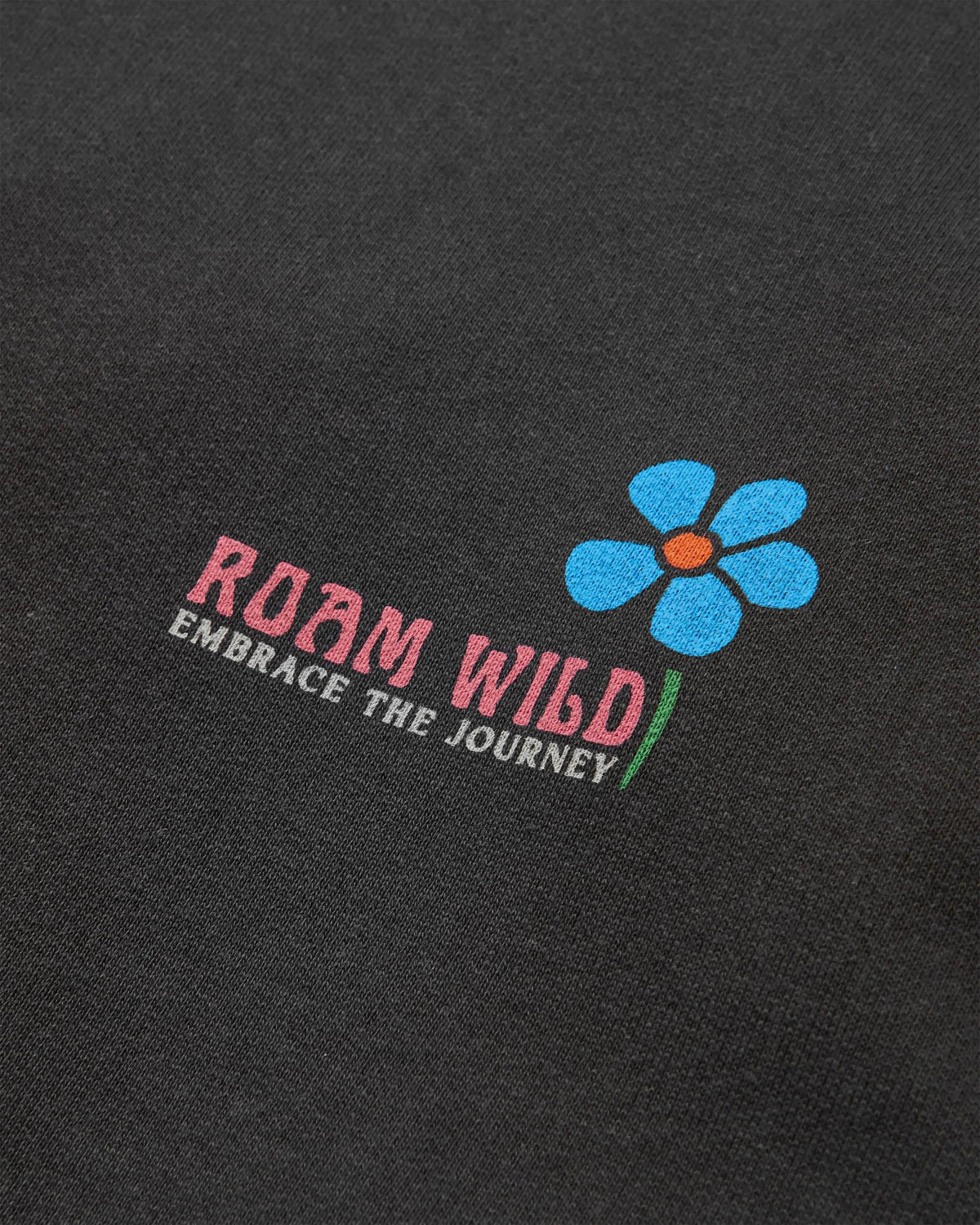Roam Wild Hoodie - Black - Flatlay