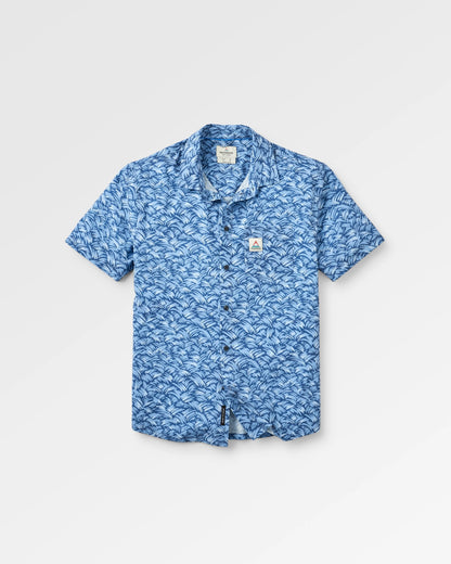 365 Active Shirt - Waves Dark Denim - Flatlay