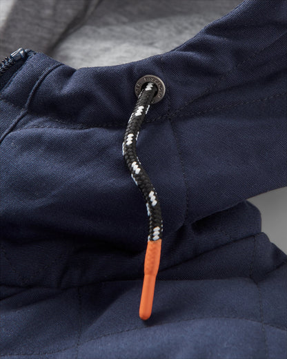 Sefton Deep-Pile Sherpa Full Zip Fleece - Abstract Mountain Blue Steel - Flatlay