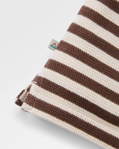 Panorama Striped LS T-Shirt - Chestnut - Flatlay