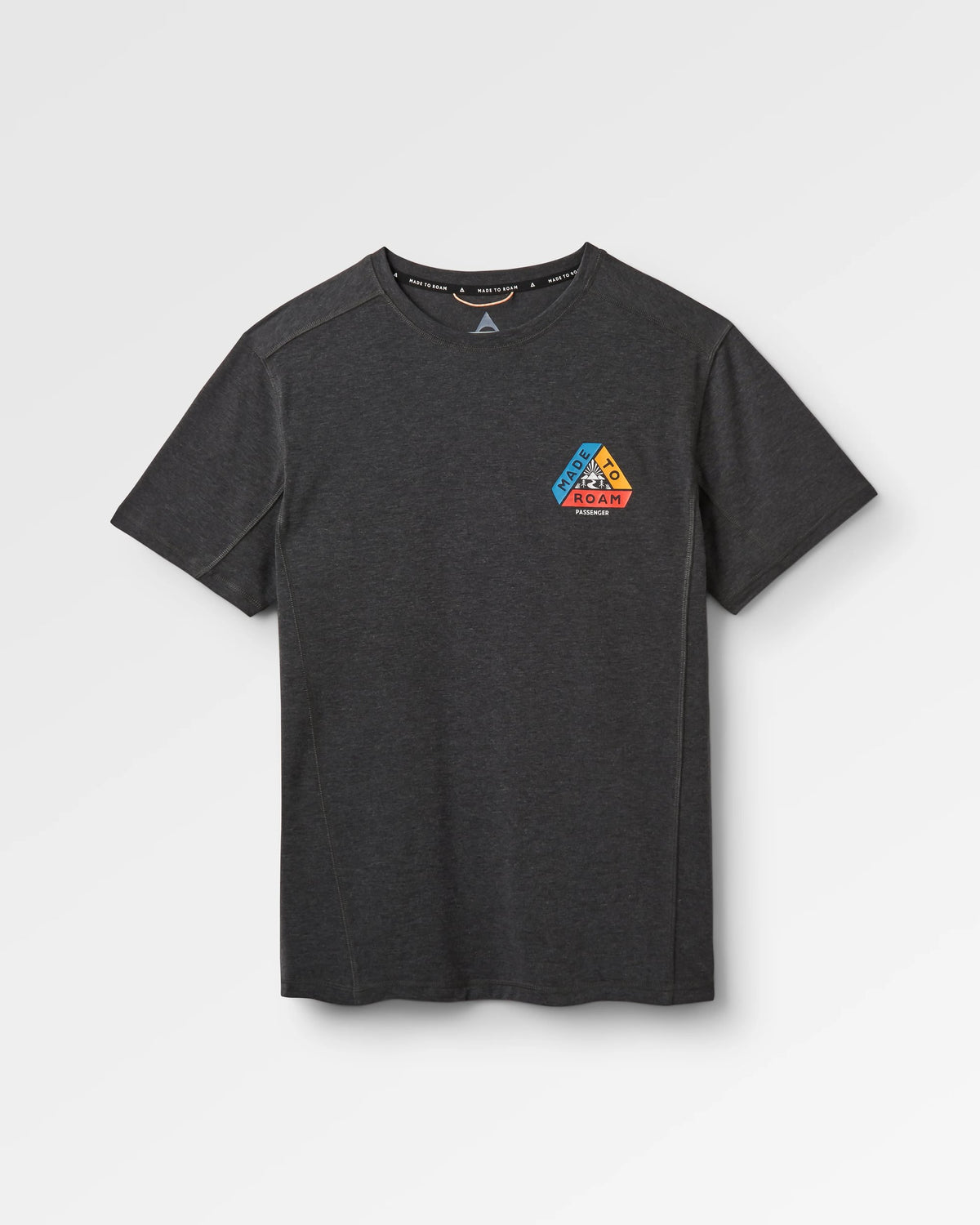 Kirkwood Textured Active T-Shirt - Black - Flatlay